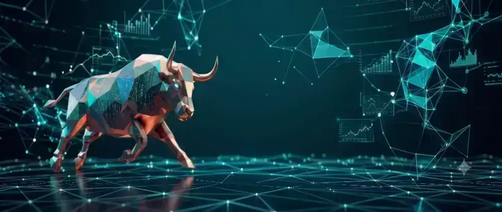 Digital bull symbolizing ASX stock market research and investment insights by StockBinge